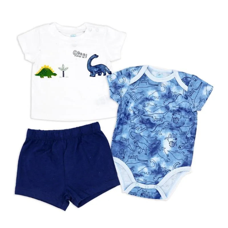 Rose Textile - 3Pk Baby Boy's Dinosaur's Short Set Image 1