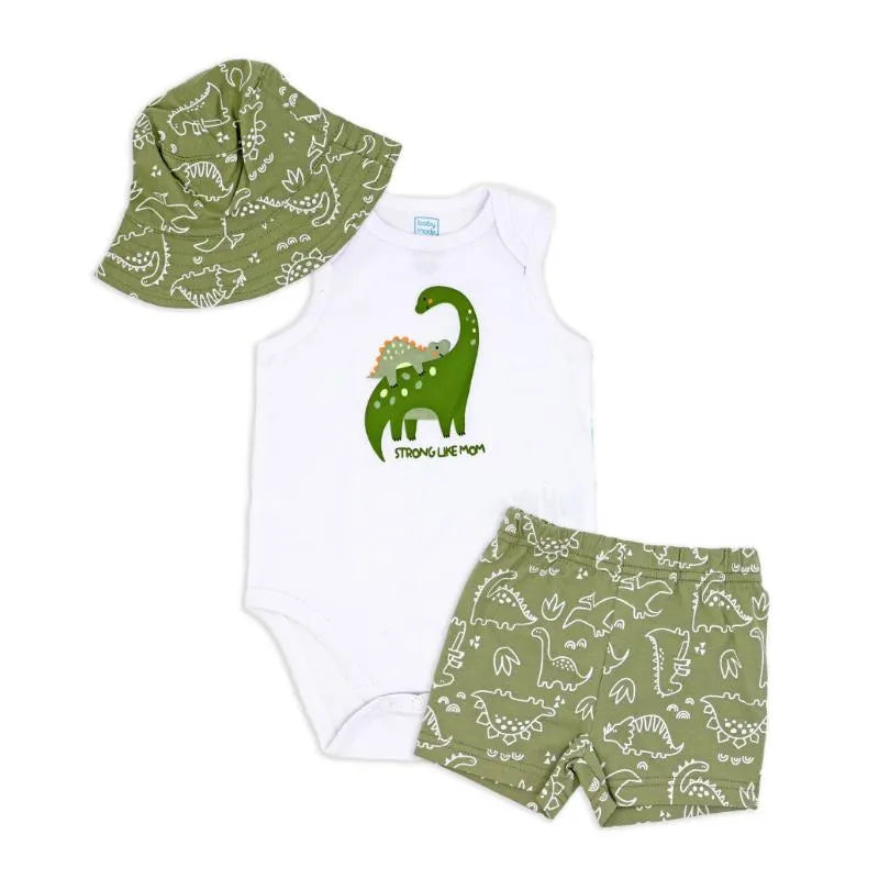 Rose Textile - 3Pk Baby Boy's Sunhat Dinosaur Set  Image 1