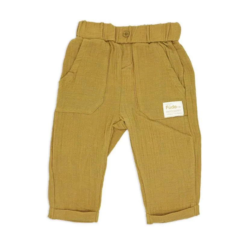 Rose Textile - 3Pk Baby Boys Tan Pant Set  Image 4