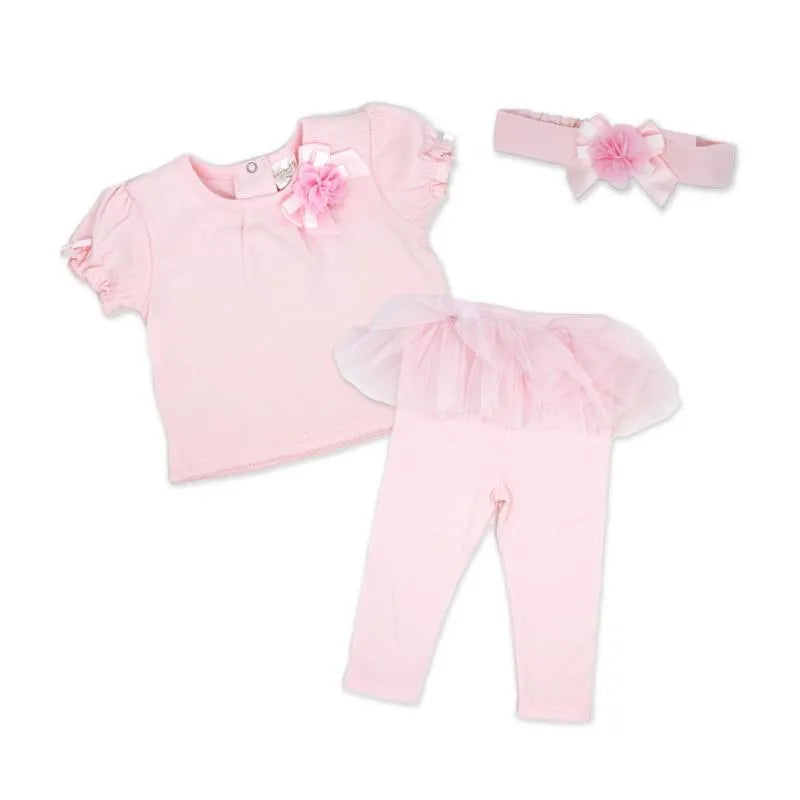 Rose Textile - 3Pk Baby Girls Pink Legging Set Image 1