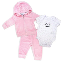 Rose Textile - 3Pk Velour Jacket Set, Pink I Love Mommy - Kitty - 3M Image 1