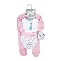 Rose Textile - 5Pk Baby Girls Bunny Velour Set Image 2