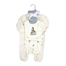 Rose Textile - 5Pk Baby Neutral Giraffe Velour Set Image 2