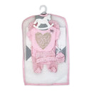 Rose Textile - 5Pk Baby Neutral Gold Heart Mesh Bag Set Image 2