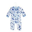 Rose Textile - Baby Boys Dinosaur Printed Fleece Sleeper Image 2