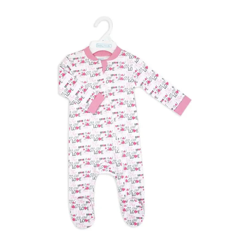 Rose Textile - Baby Girls Loved Interlock Coverall Image 2