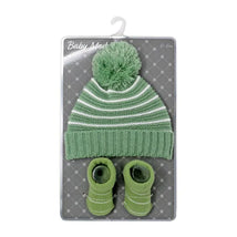 Rose Textile - Baby Hat & Sage Bootie Set Image 2