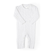 Rose Textile - Baby Unisex Cotton White Knit Romper Image 1