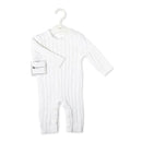 Rose Textile - Baby Unisex Cotton White Knit Romper Image 2