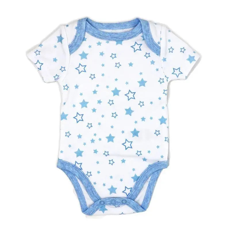 Rose Textiles - 100 % Organic 3 Pk Bodysuit, Blue Image 4