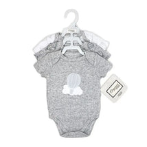 Rose Textiles - 100% Organic 3 Pk Bodysuit, Grey  Image 2