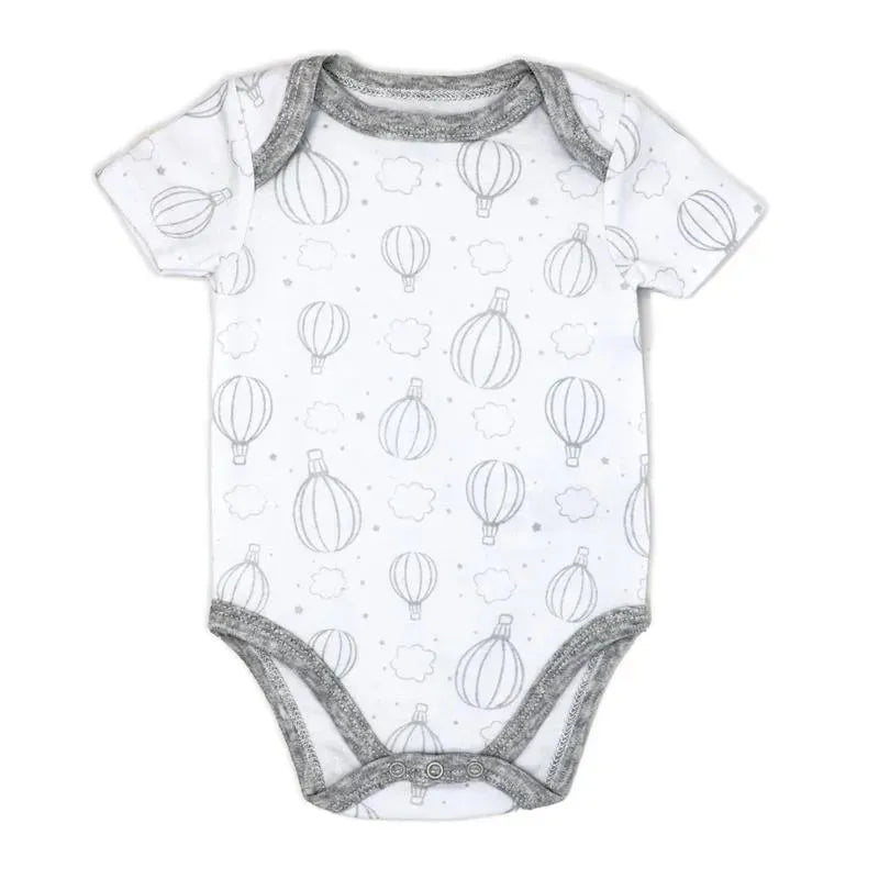 Rose Textiles - 100% Organic 3 Pk Bodysuit, Grey  Image 4