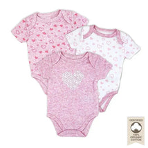 Rose Textiles - 100% Organic 3 Pk Bodysuit, Pink Image 1