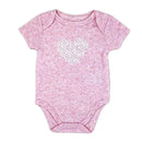 Rose Textiles - 100% Organic 3 Pk Bodysuit, Pink Image 3