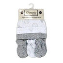 Rose Textiles - 100% Organic Cotton 5 Pack - Hat & Mitt Set, Grey Hot Air Balloon Image 2