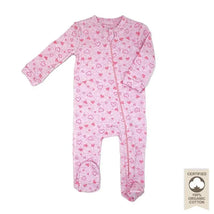 Rose Textiles - 100% Organic Heather Heart Sleeper, Pink Image 1