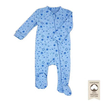 Rose Textiles - 100% Organic Heather Star Sleeper, Blue  Image 1