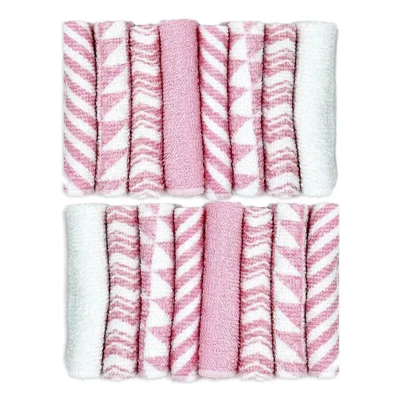 Rose Textiles - 16 Pk Washcloth, Pink Image 2