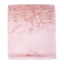 Rose Textiles - 2 Layer Faux Fur Plush Blanket, Pink  Image 3