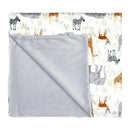 Rose Textiles - 2 Layer Mink Blanket, Safari Image 1