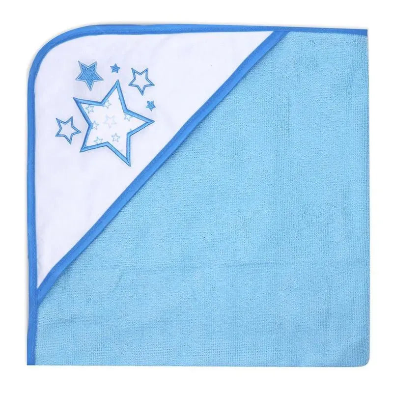 Rose Textiles - 2 Pack Hooded Towel Set, Blue Stars Image 4