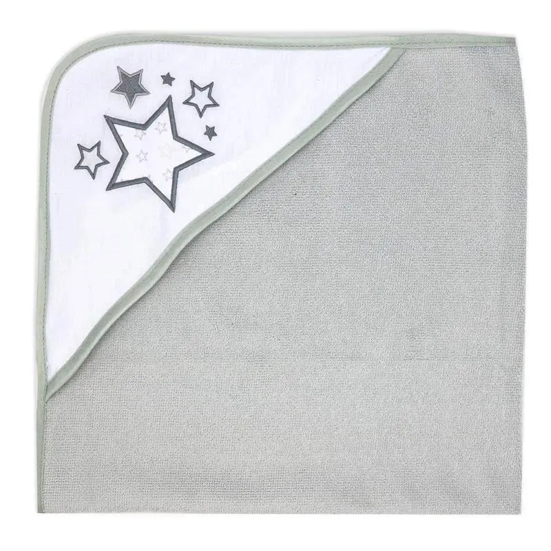 Rose Textiles - 2 Pack Hooded Towel Set, Grey Stars Image 4