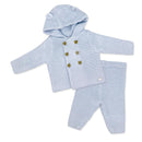 Rose Textiles - 2Pk Baby Boys Hooded Knit Set, Baby Blue Image 1