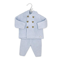 Rose Textiles - 2Pk Baby Boys Hooded Knit Set, Baby Blue Image 2