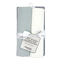 Rose Textiles - 2Pk Swaddles, Grey/Tan Image 1