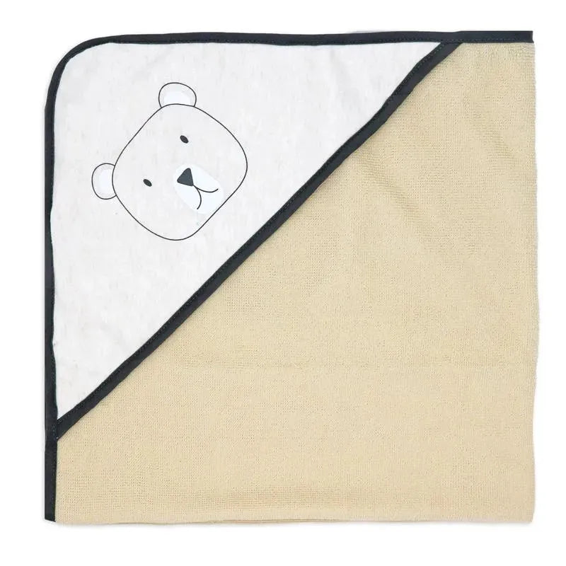 Rose Textiles - 3 Hooded Towels W/ 5 Washcloths, Bear Image 4