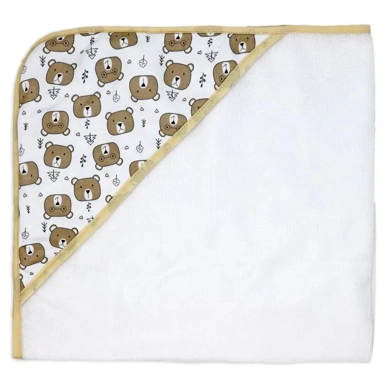 Rose Textiles - 3 Hooded Towels W/ 5 Washcloths, Bear Image 6