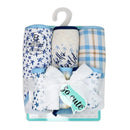 Rose Textiles - 3 Hooded Towels W/ 5 Washcloths, Navy Hello World  Image 2