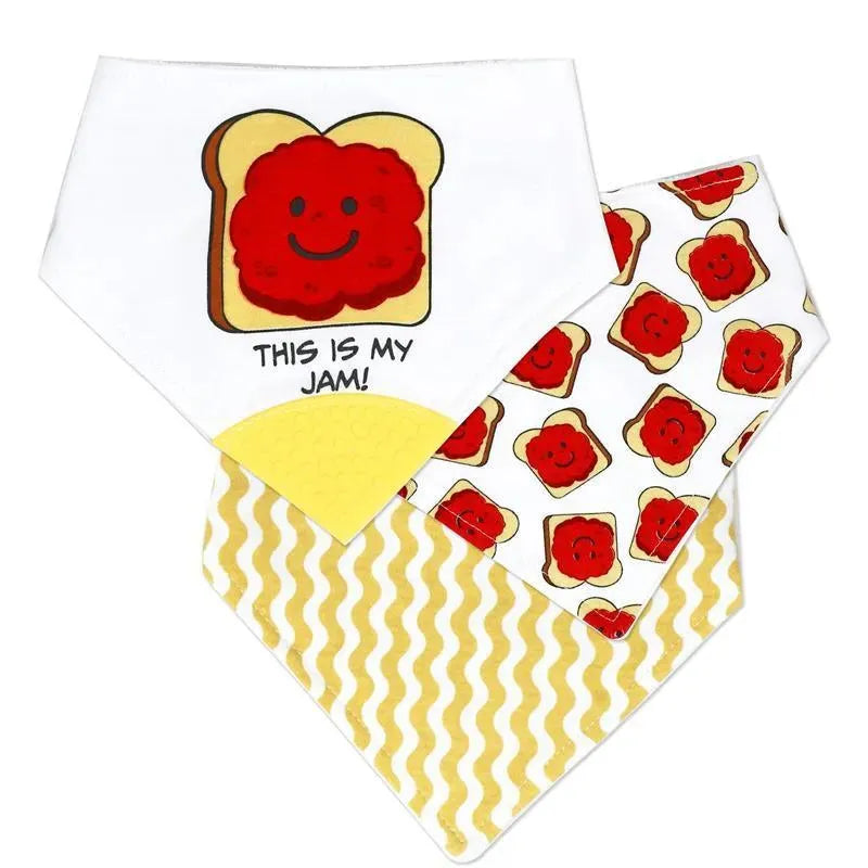 Rose Textiles - 3 Pack Bandana Bibs, This Is My Jam Image 1