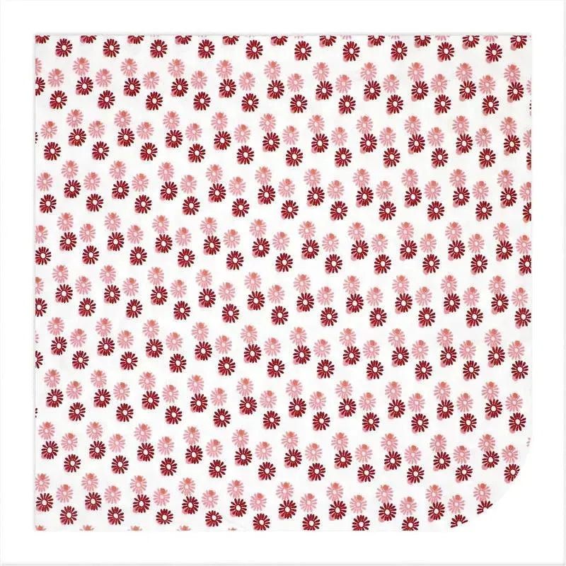 Rose Textiles - 3 Pk Knit Swaddles, Pink Daisies Image 6