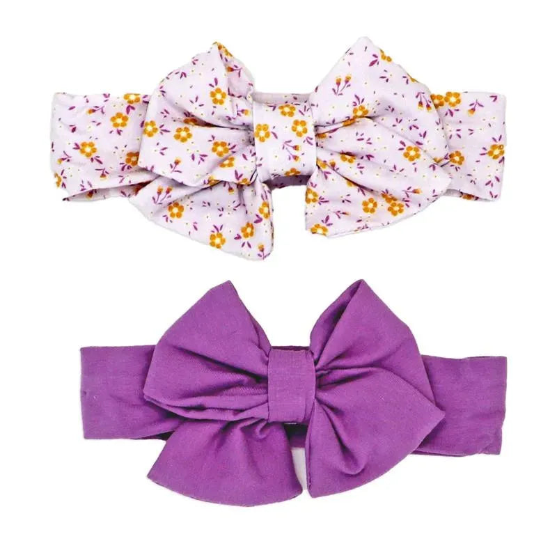 Rose Textiles - 3pc Headband & Sock Set, Lilac Floral Image 3