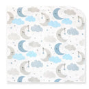 Rose Textiles - 4 Pack Receiving Blanket, Blue Sweet Dreams Image 3