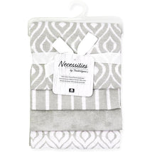Rose Textiles - 4 Pack Receiving Blanket, Grey Image 2