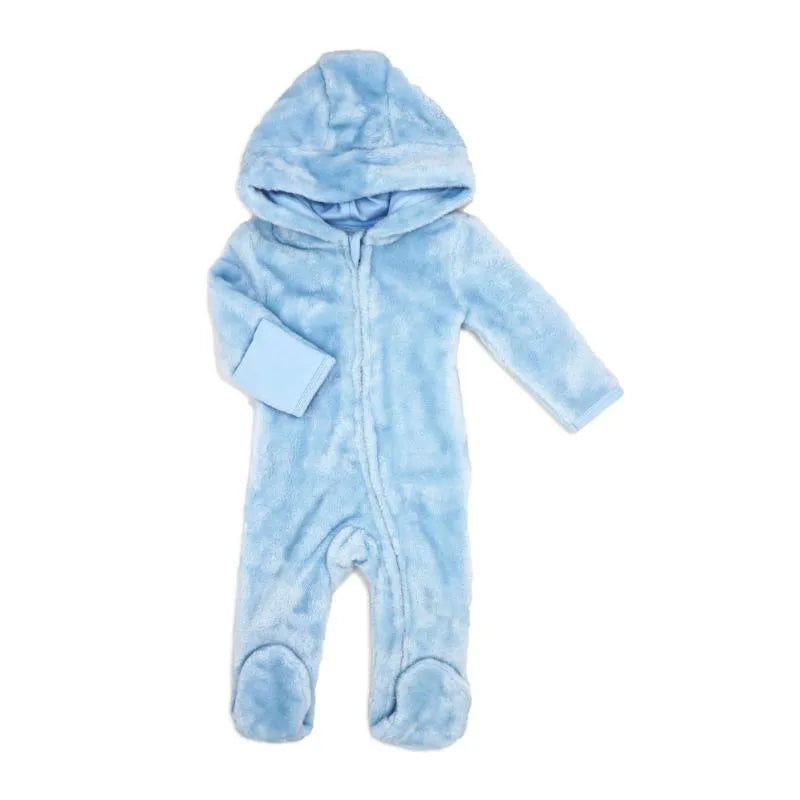 Rose Textiles - Baby Boys Fleece Pramsuit Blue Image 1