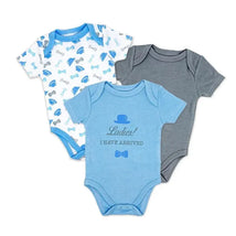 Rose Textiles - Boy's 3 Pack Bodysuit Set, Gentleman Image 1