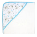 Rose Textiles - Elephant Hooded Towel, Blue Image 1