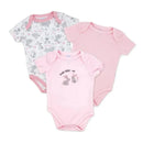 Rose Textiles - Girl's 3 Pack Bodysuit Set, Bunnies Image 1