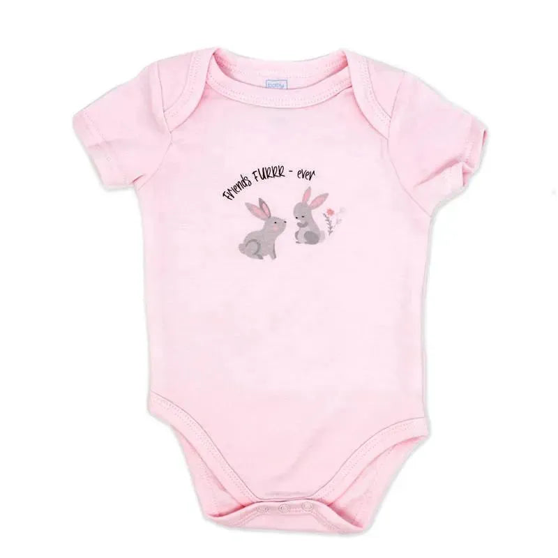 Rose Textiles - Girl's 3 Pack Bodysuit Set, Bunnies Image 3