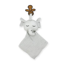 Rose Textiles - Muslin Pacifier Nunu, Elephant Image 1