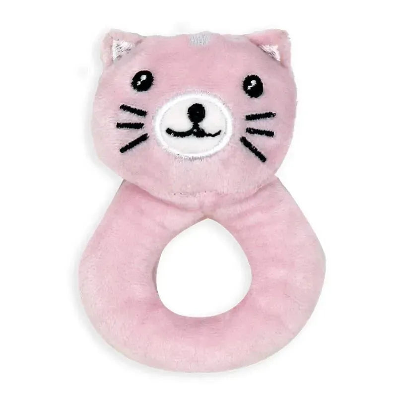 Rose Textiles - Nunu With Ring Rattle, Pink Kitty Image 2