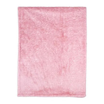 Rose Textiles - Pressed Plush Blanket, Rose Damask Image 1