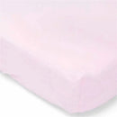 Rose Textiles - Solid Flannel Crib Sheet, Pink Image 1