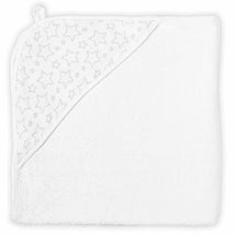 Rose Textiles - Star Muslin Lined Hooded Towel, Grey Image 1
