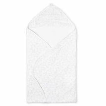 Rose Textiles - Star Muslin Lined Hooded Towel, Grey Image 2