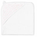 Rose Textiles - Star Muslin Lined Hooded Towel, Pink Image 1