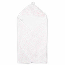 Rose Textiles - Star Muslin Lined Hooded Towel, Pink Image 2